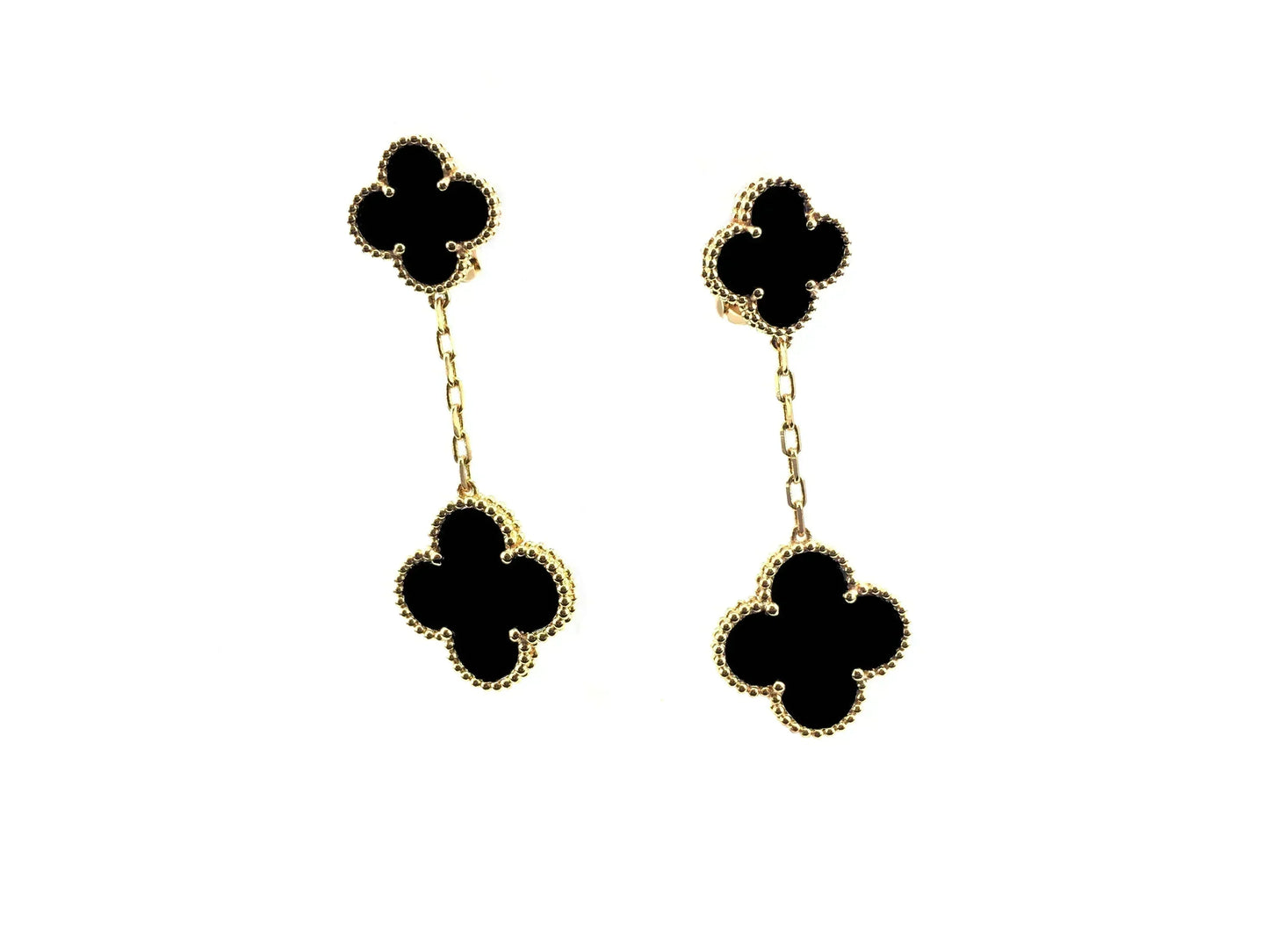 [Star Jewelry]CLOVER 2 MOTIFS  EARRINGS (MULTIPLE CHOICESC