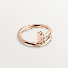[Star Jewelry]JUSTE RING 2.65MM PINK GOLD DIAMOND