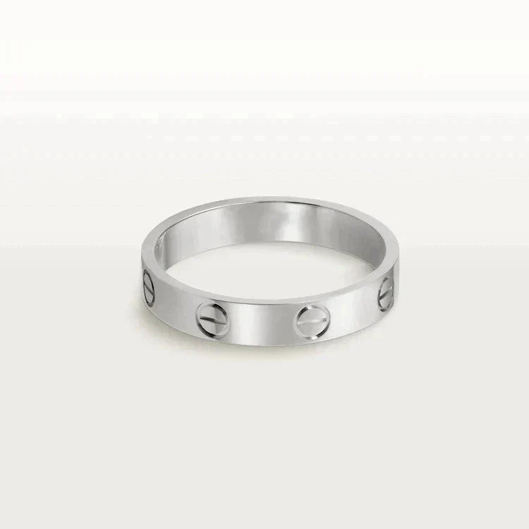 [Star Jewelry]LOVE RING 4MM 1 DIAMOND SILVER