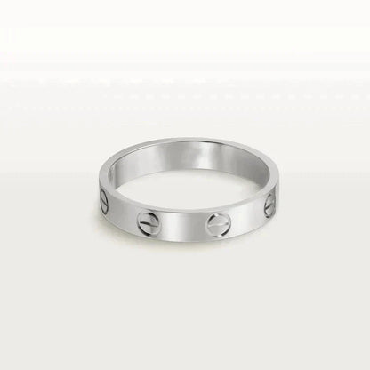 [Star Jewelry]LOVE RING 4MM 1 DIAMOND SILVER